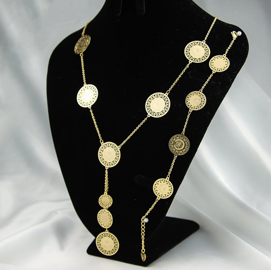 18K gold plated jewelry set for women