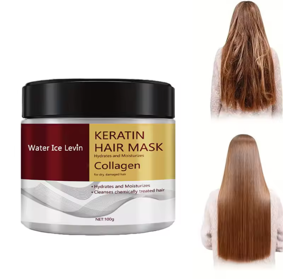 Masque Capillaire à la Kératine & Collagène – Water Ice Levin