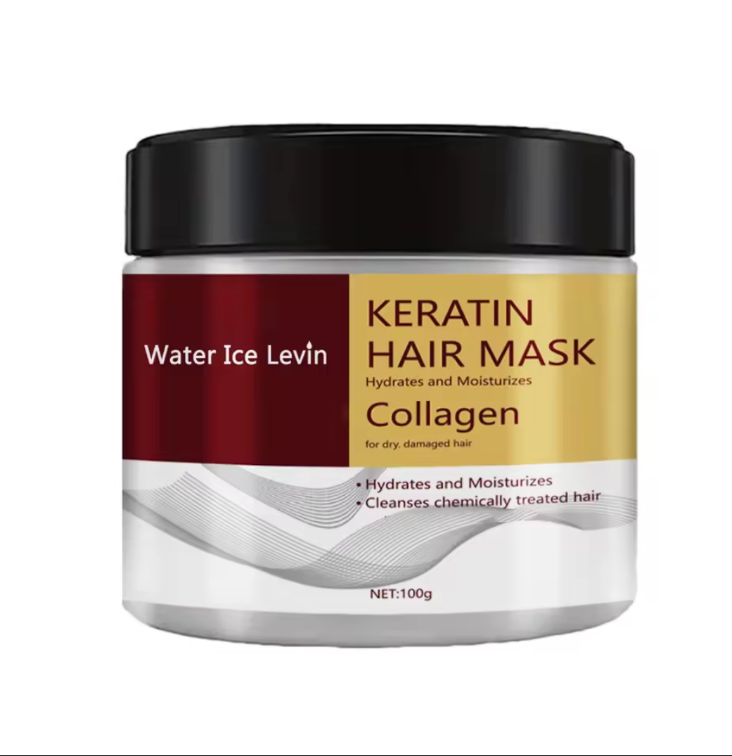 Masque Capillaire à la Kératine & Collagène – Water Ice Levin