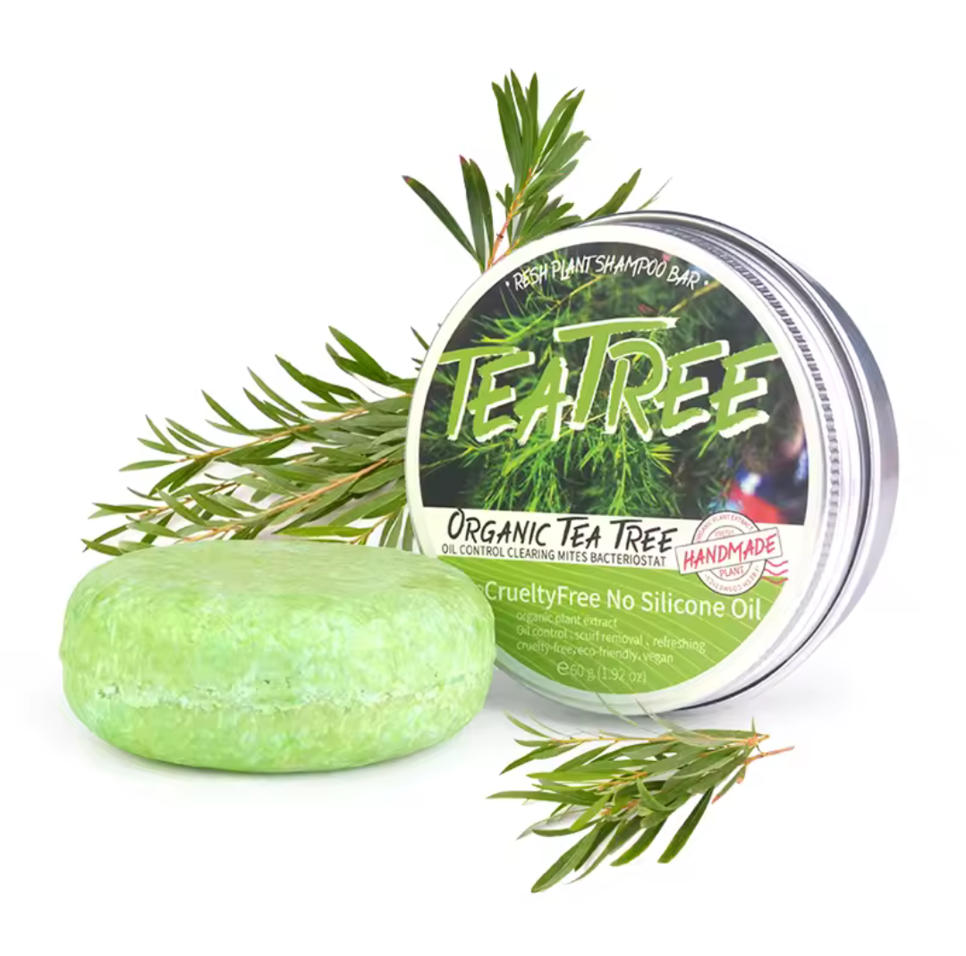 Shampooing Solide à l’Arbre à Thé – Pureté & Fraîcheur du Cuir Chevelu